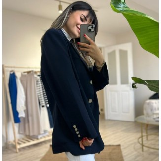 LACİVERT OVERSİZE BLAZER CEKET