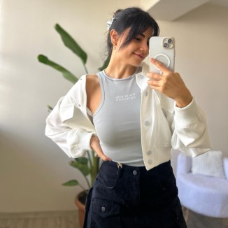 Gri Sıfır Yaka Atlet