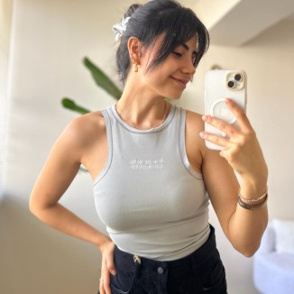 Gri Sıfır Yaka Atlet